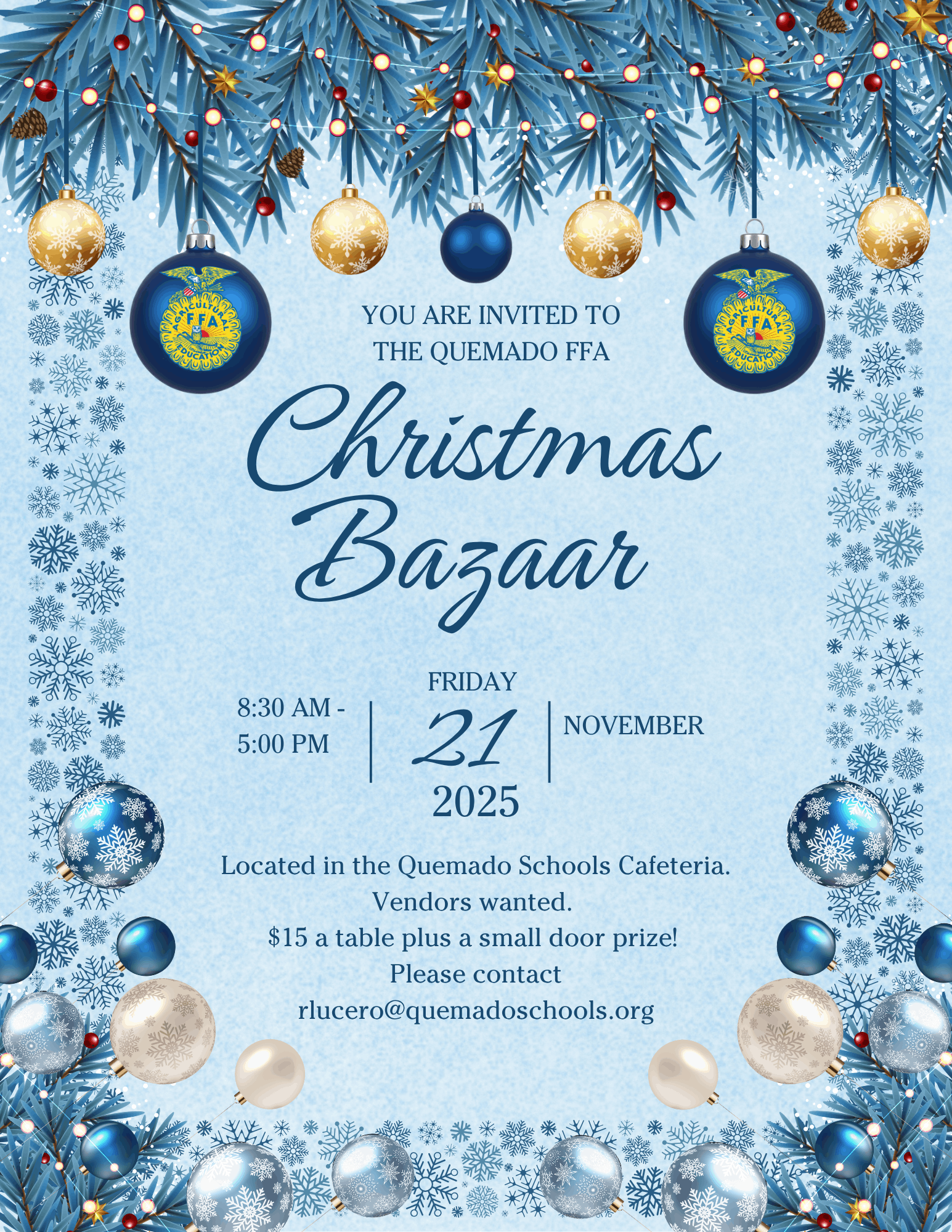 FFA Christmas Bazaar